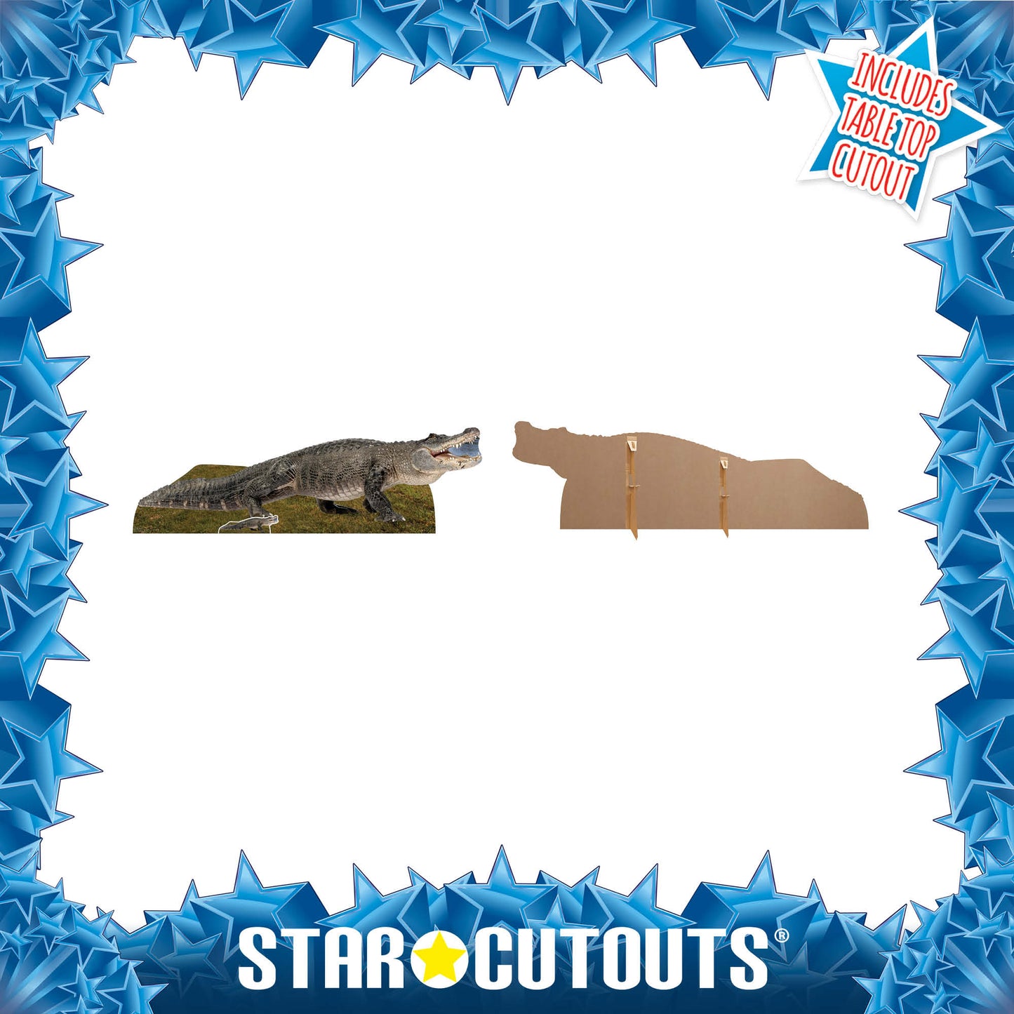 SC1457 Fresh Water Alligator Cardboard Cut Out Height 58cm