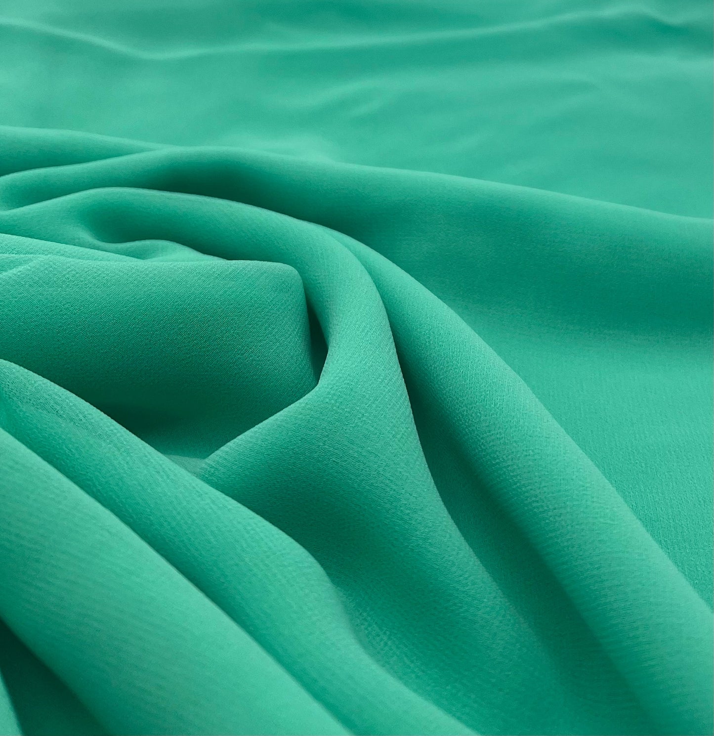 Plain Mint Green Chiffon Sheer Dress Bridal Fabric