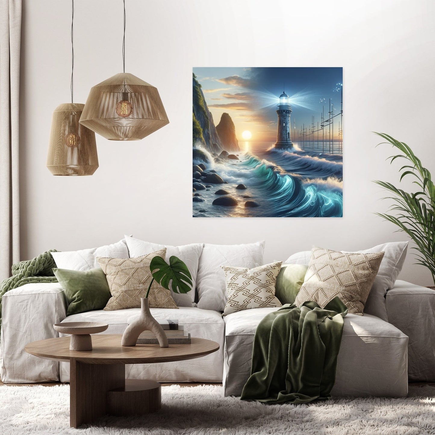 Serenity Shores Beacon Canvas
