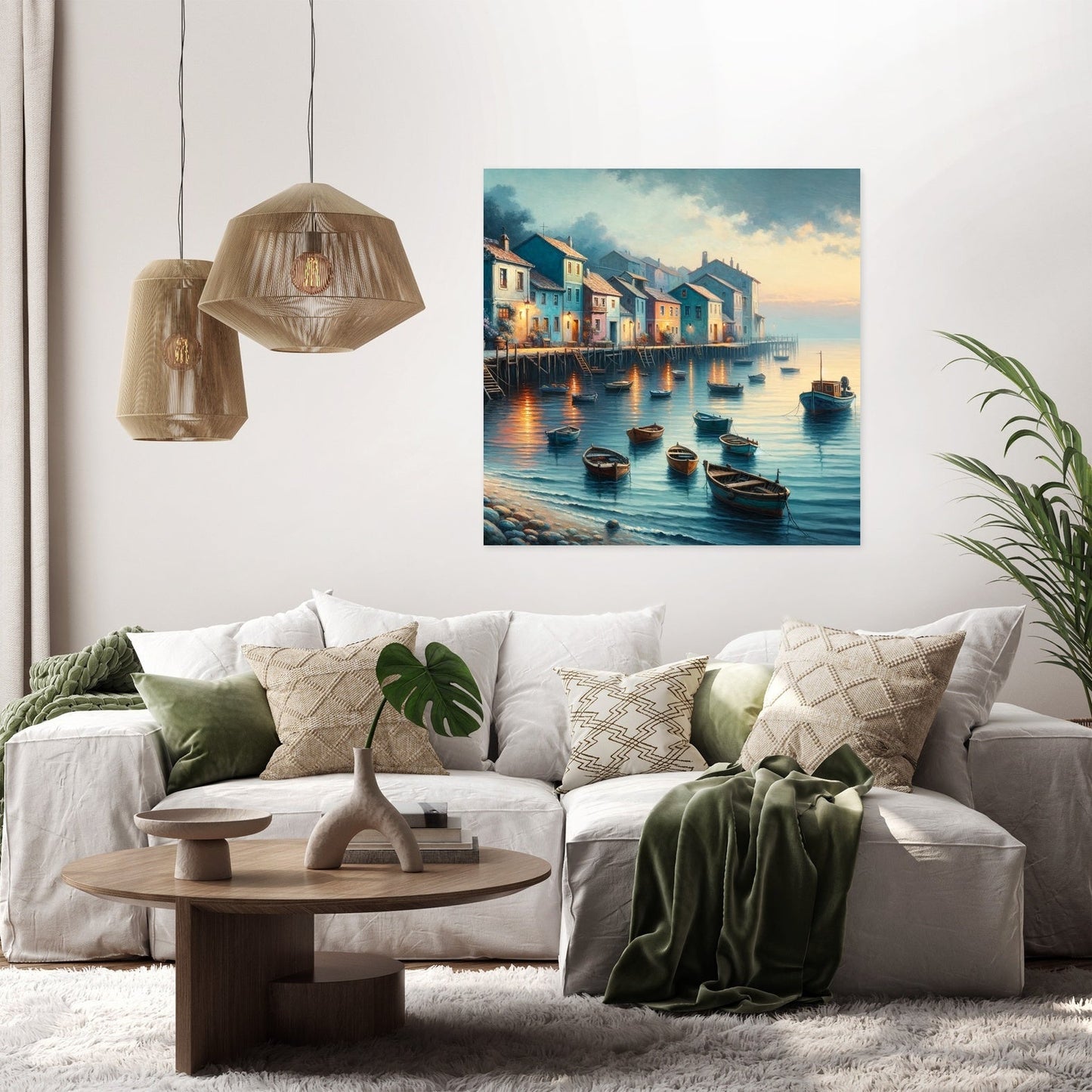 Dusk Harbor Canvas