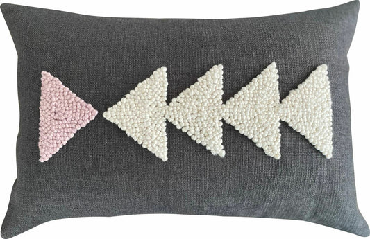 Punch Needle Cushion Cover - AfriScandi Pattern 6