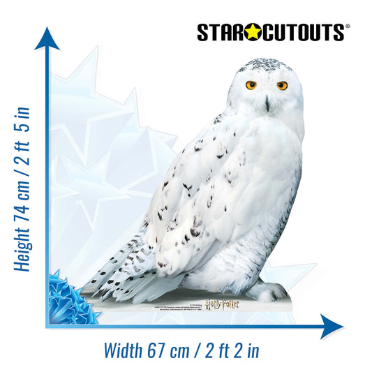 SC1476 Hedwig Star Mini Harry Potter Cardboard Cut Out Height 74cm