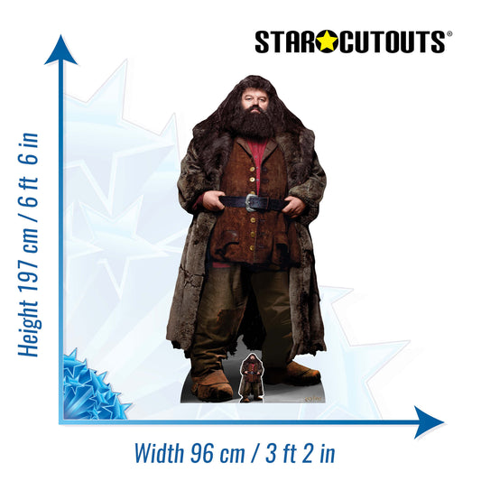 SC1477 Rubeus Hagrid Half Giant Half Human Harry Potter Cardboard Cutout Height 197cm