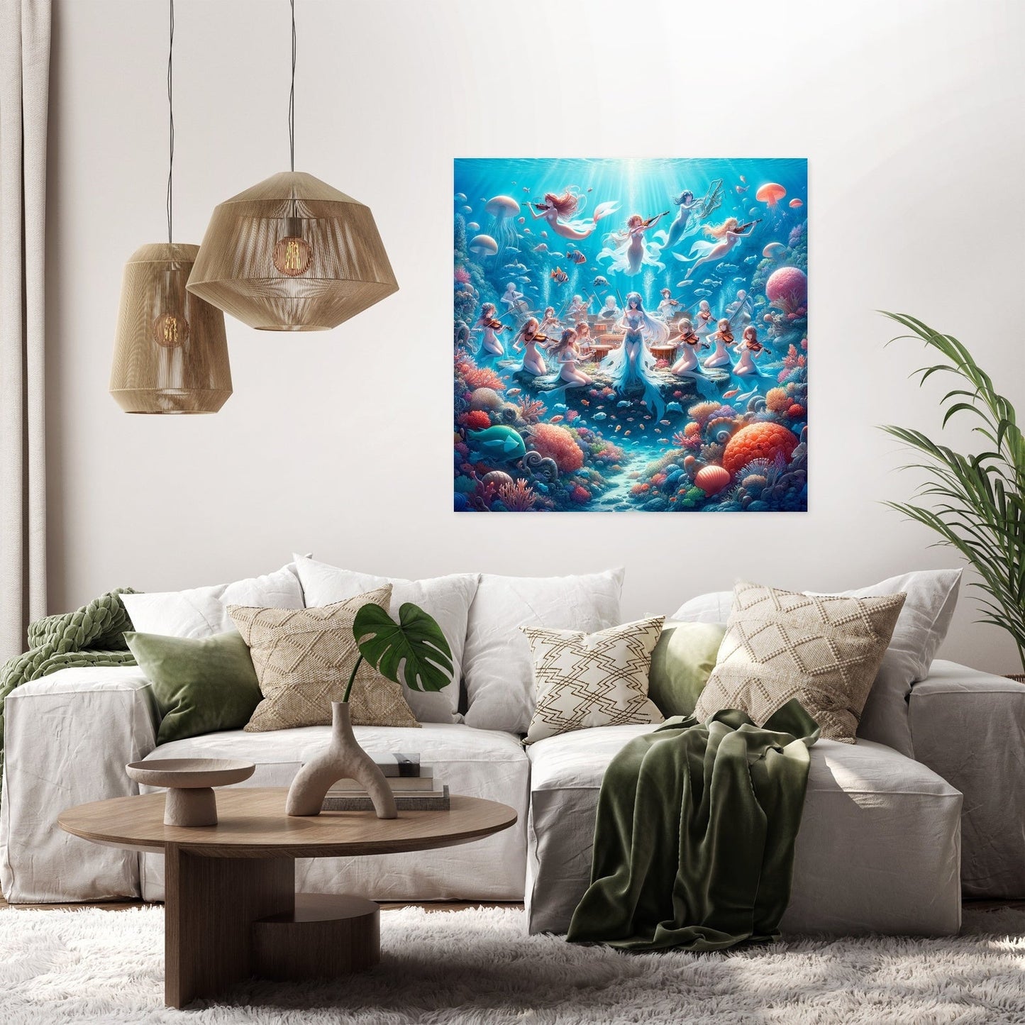 Coral Symphony Canvas