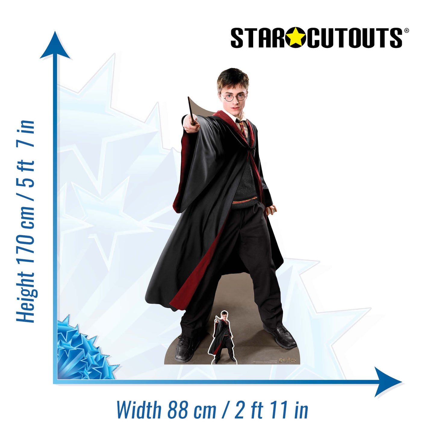 SC1478 Harry Potter Quidditch Captain Cardboard Cutout Height 170cm
