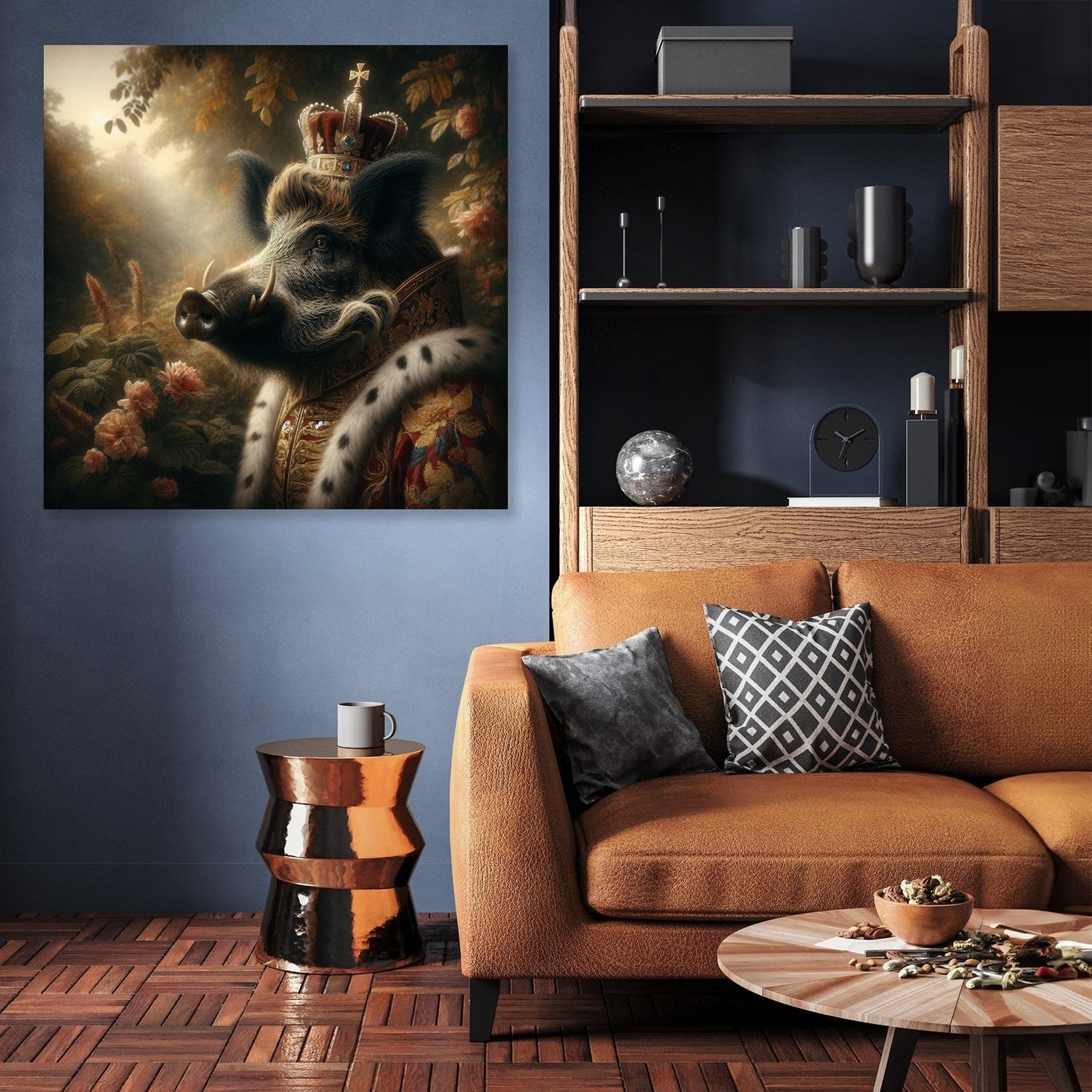 Regal Boar's Midday Majesty Canvas