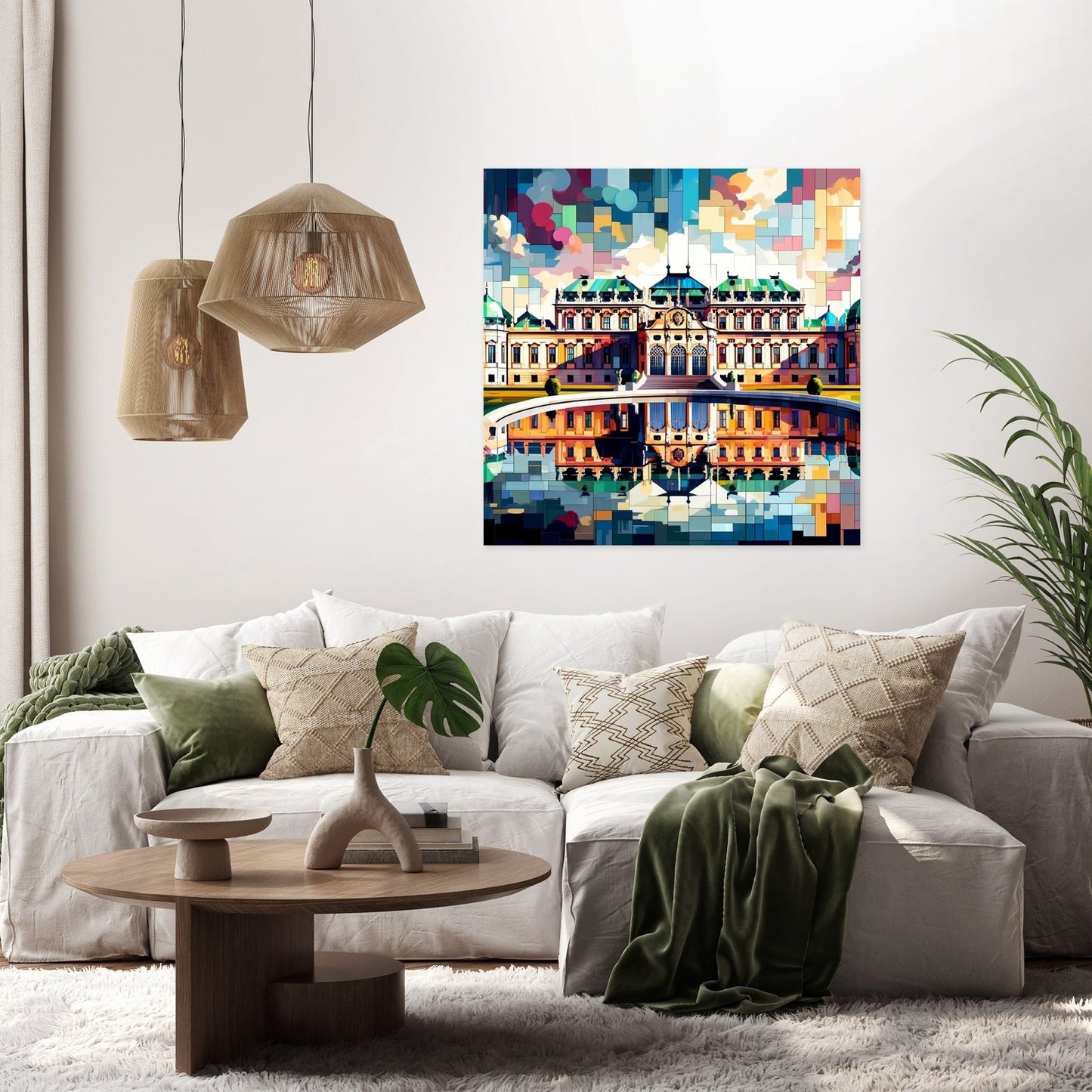 Vienna Cubist Belvedere Colors Canvas