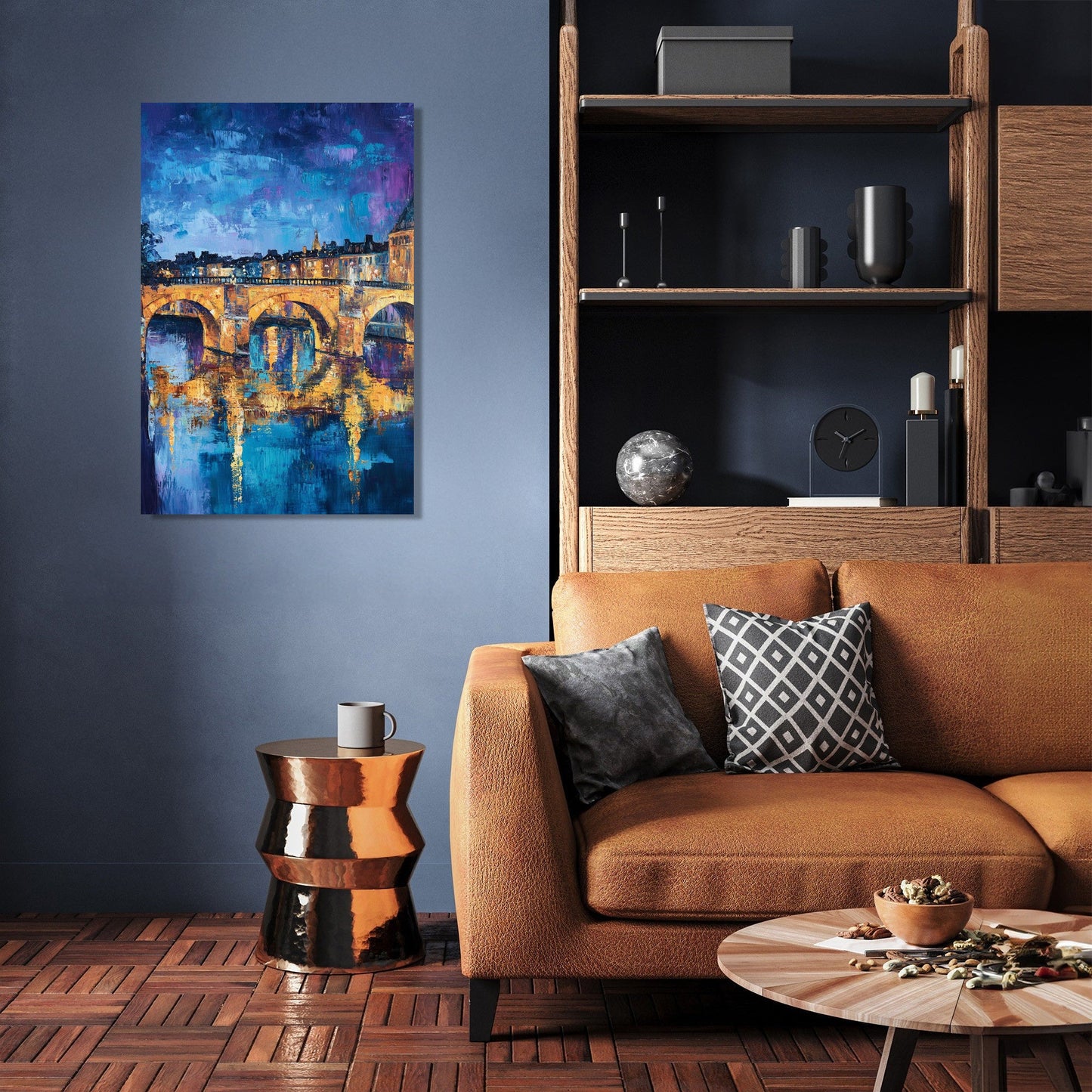 Pont Neuf Night Canvas