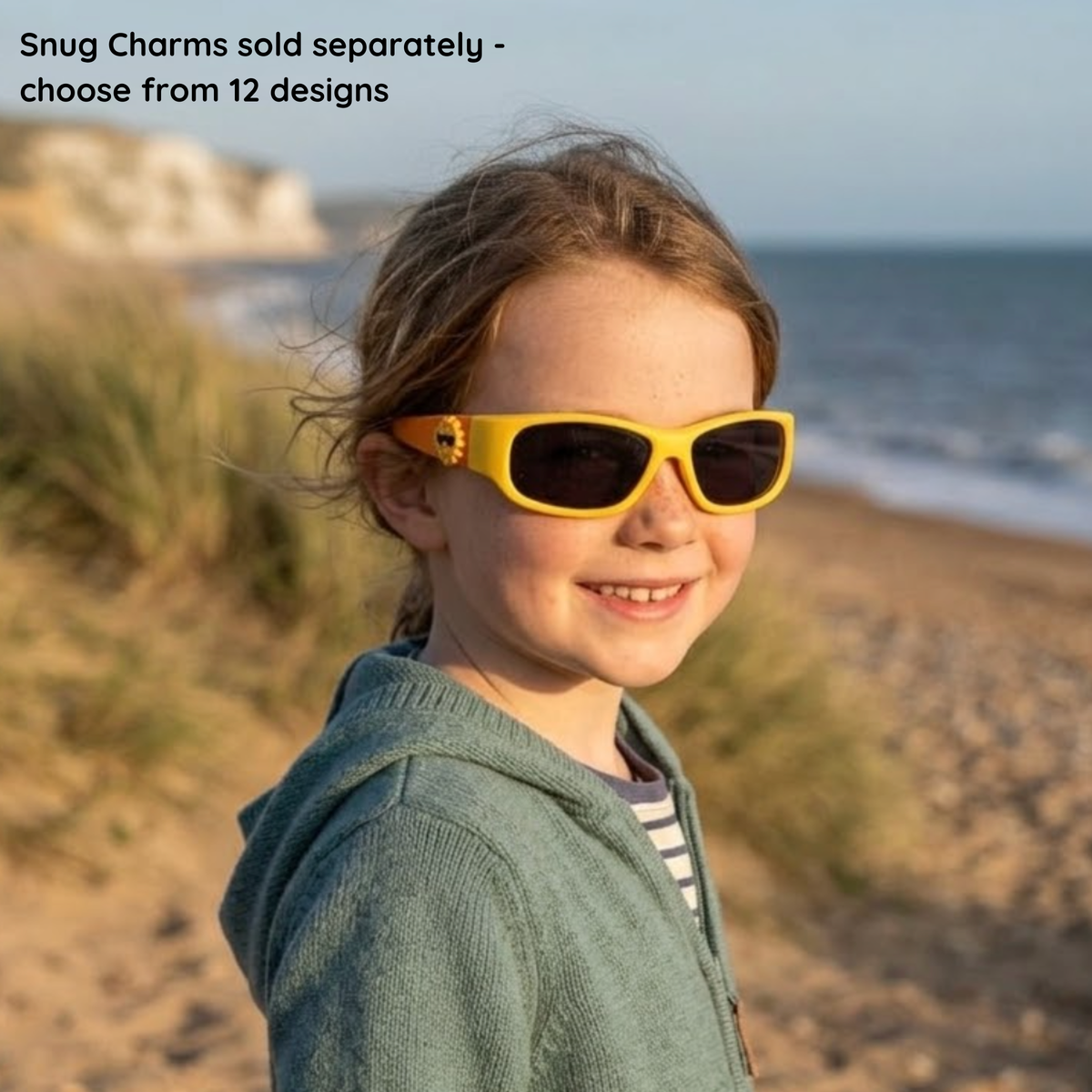Yellow Orange Kids Sunglasses | Signature Lens | Snug Fit | 6-12 Years