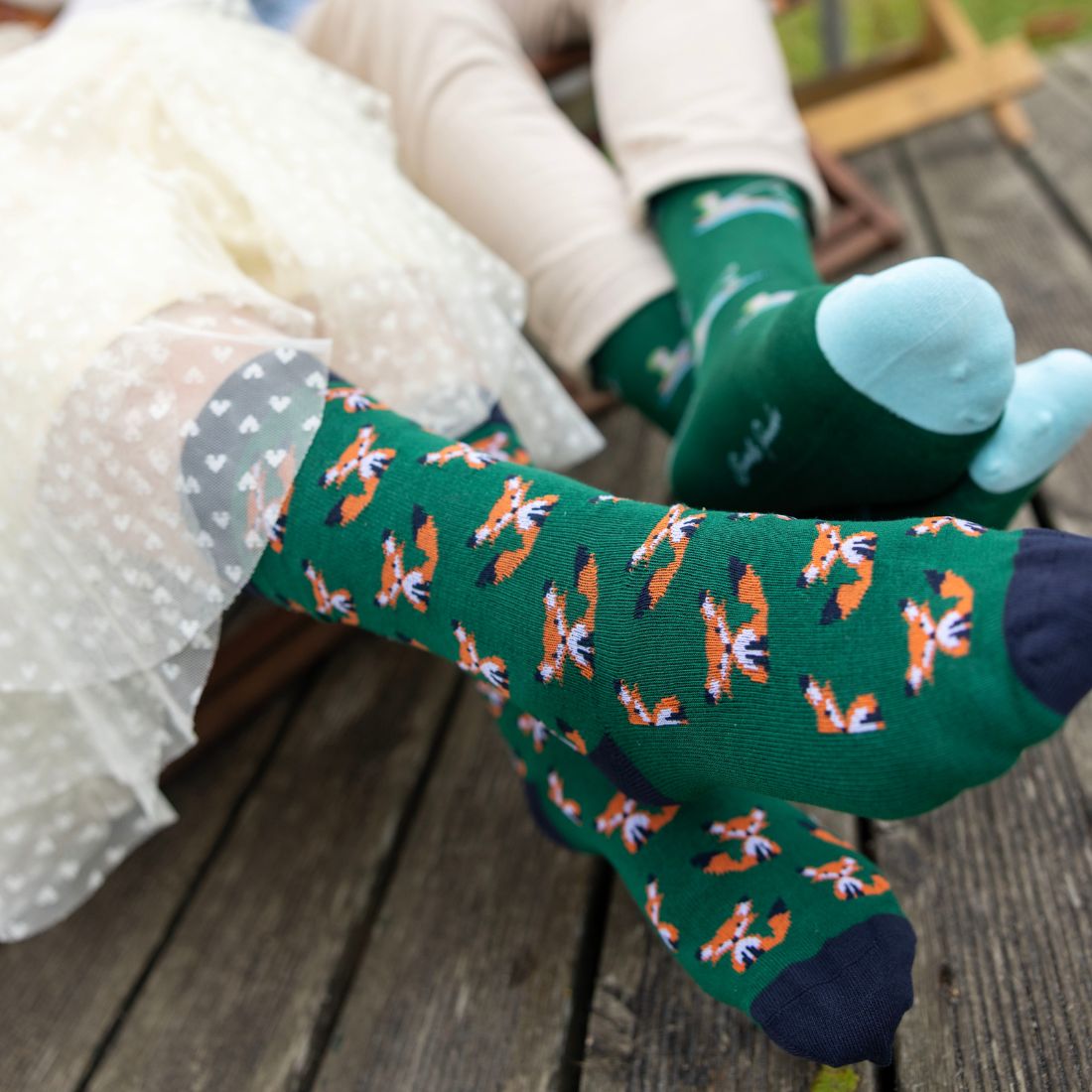 Fox Bamboo Socks (Comfort Cuff)