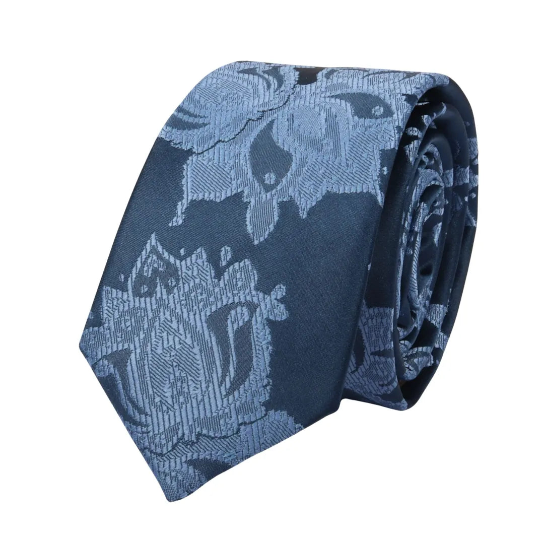 Men's Tie Pocket Sqaure Set Formal Floral Necktie