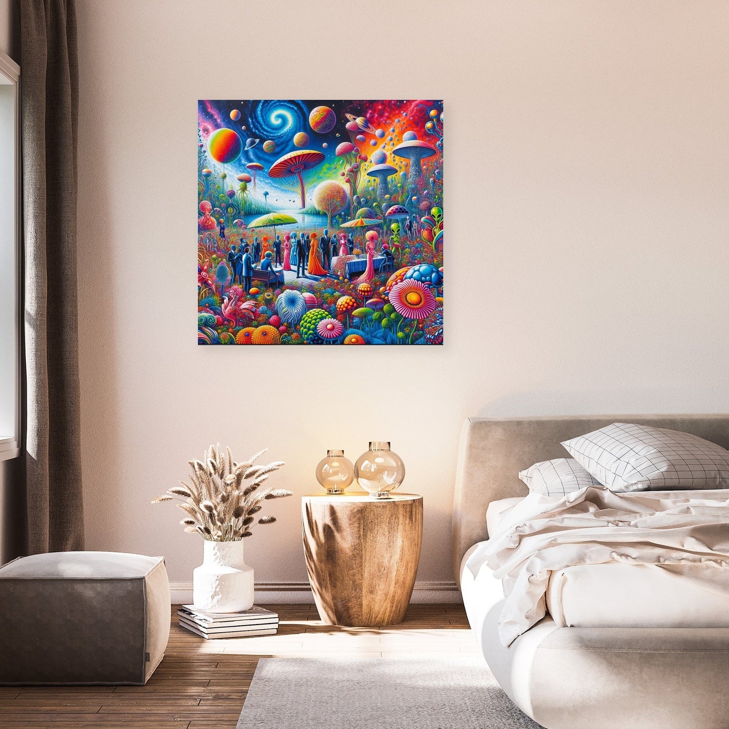 Galactic Garden Gala Canvas