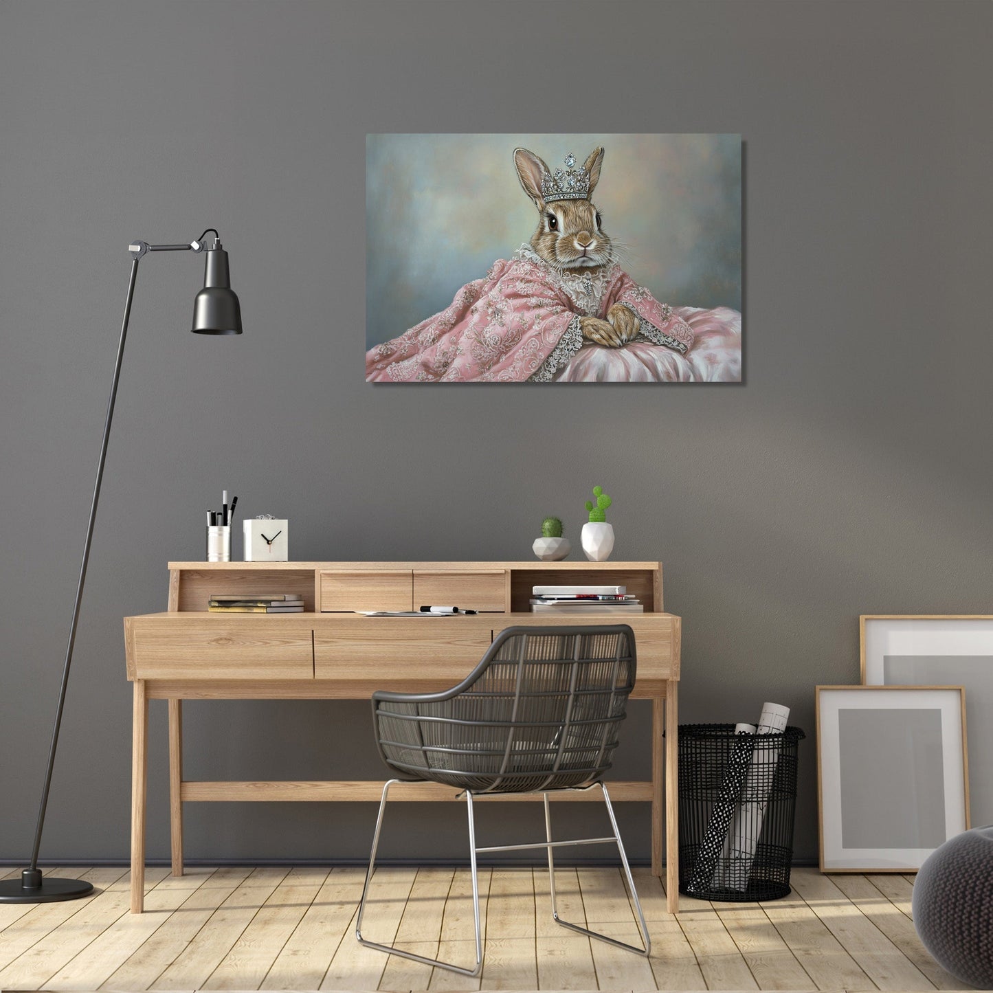 Miniature Rabbit Regal Canvas