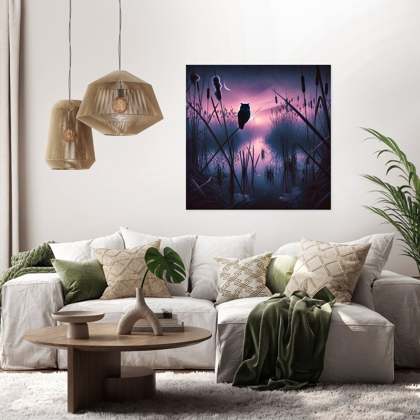 Twilight Marshland Canvas