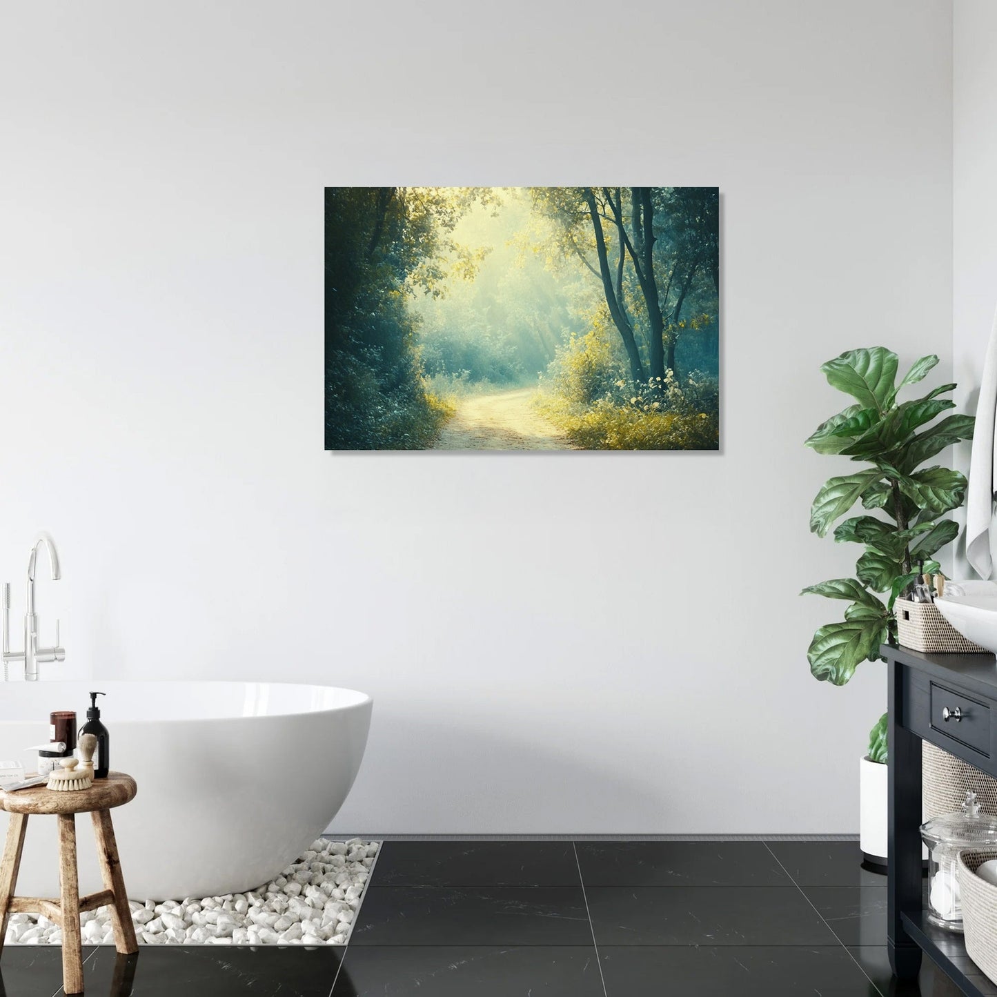 Nostalgic Forest Trail Canvas
