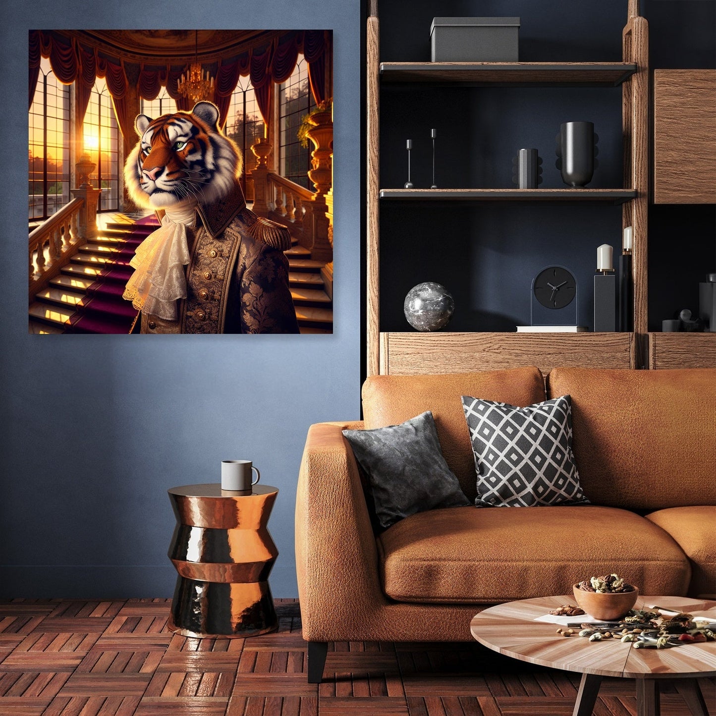 Regal Tiger Sunset Majesty Canvas