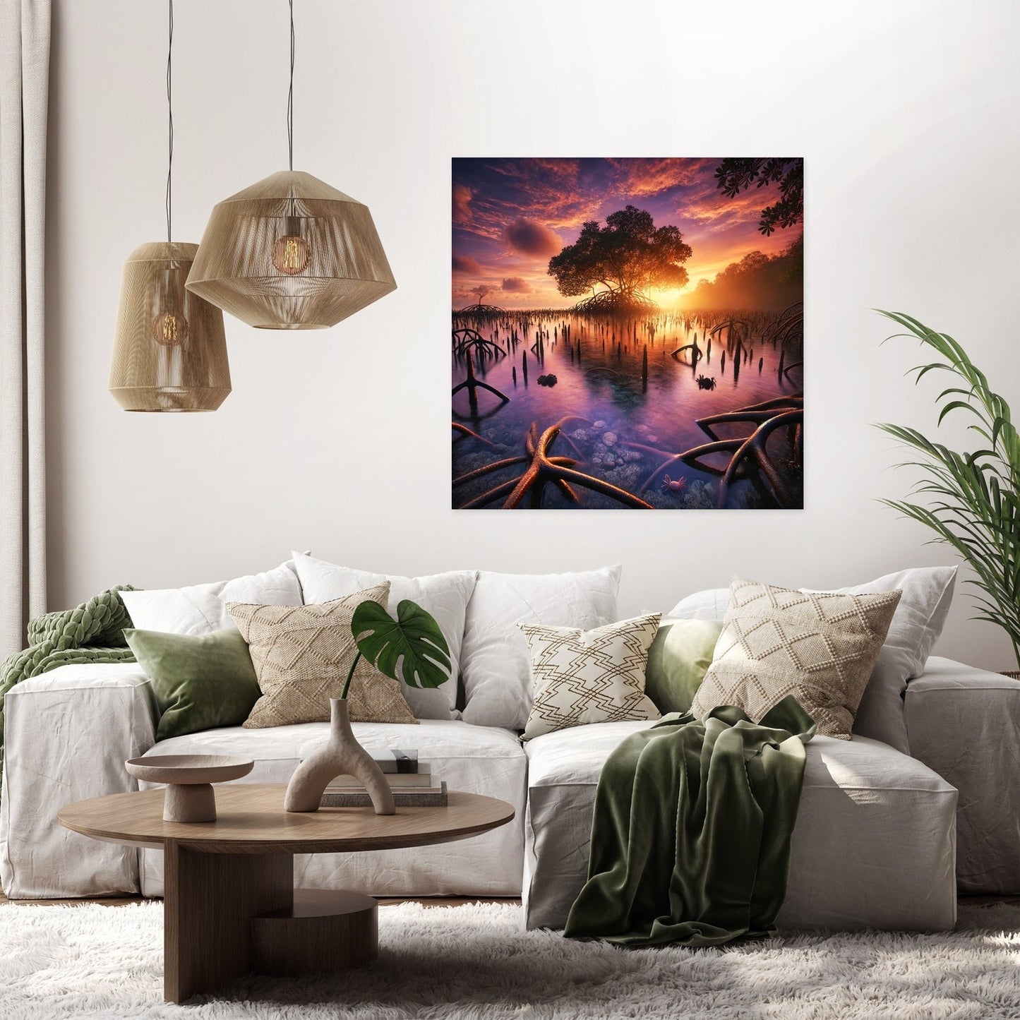 Sunset Mangrove Canvas