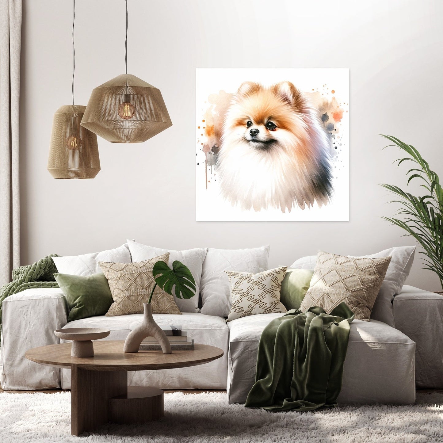 Pomeranian Elegance Canvas