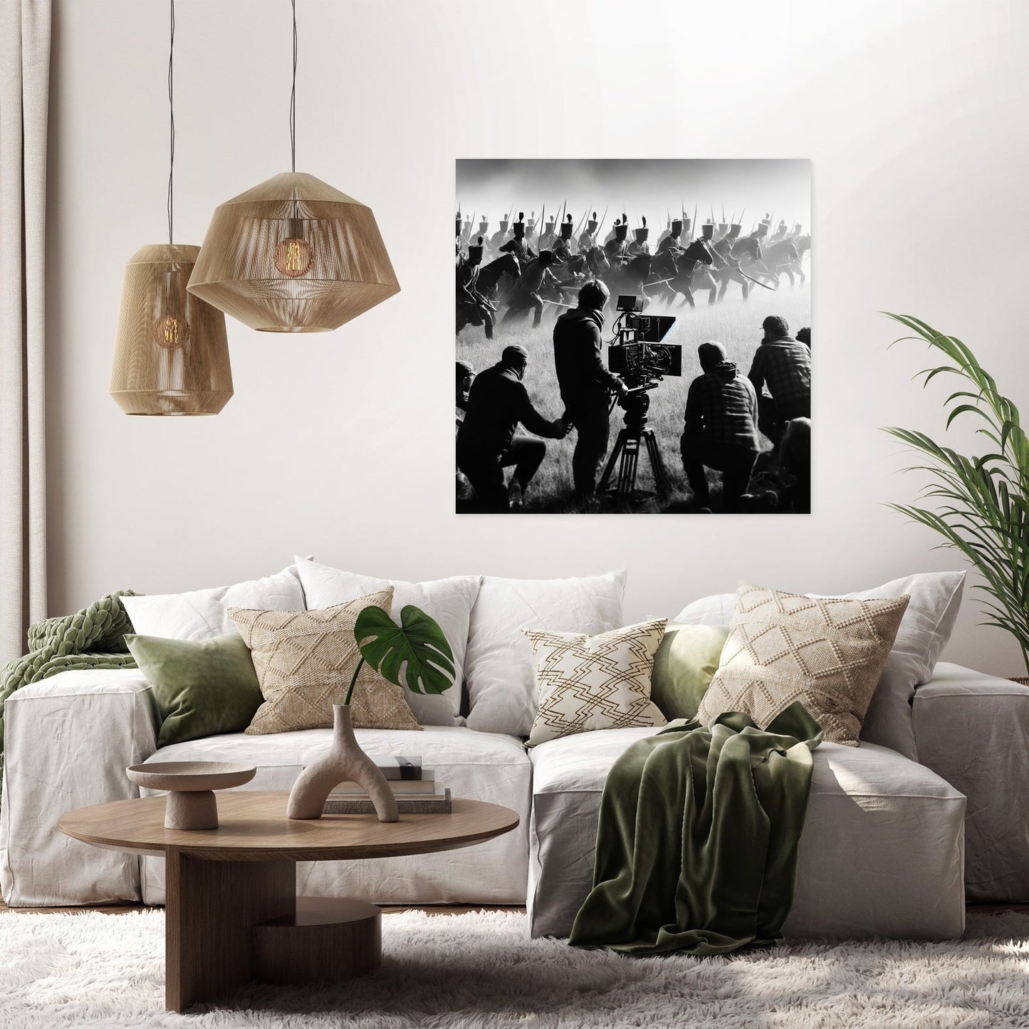 Battlefield Reenactment Canvas