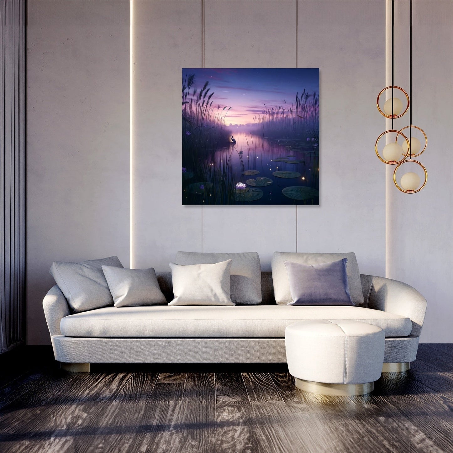 Twilight Wetland Canvas