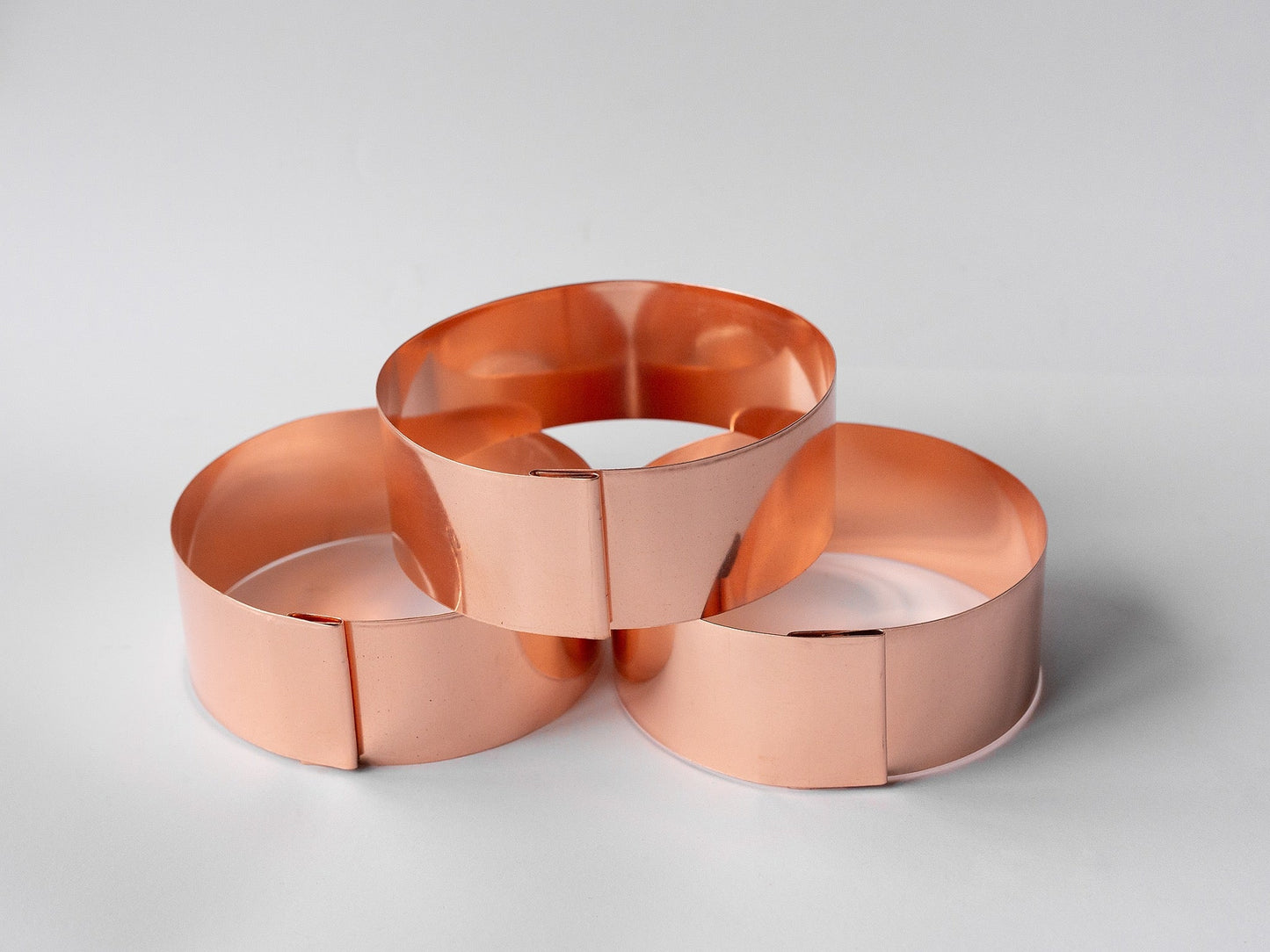 6 x 14cm Copper Plant Ring Bundle