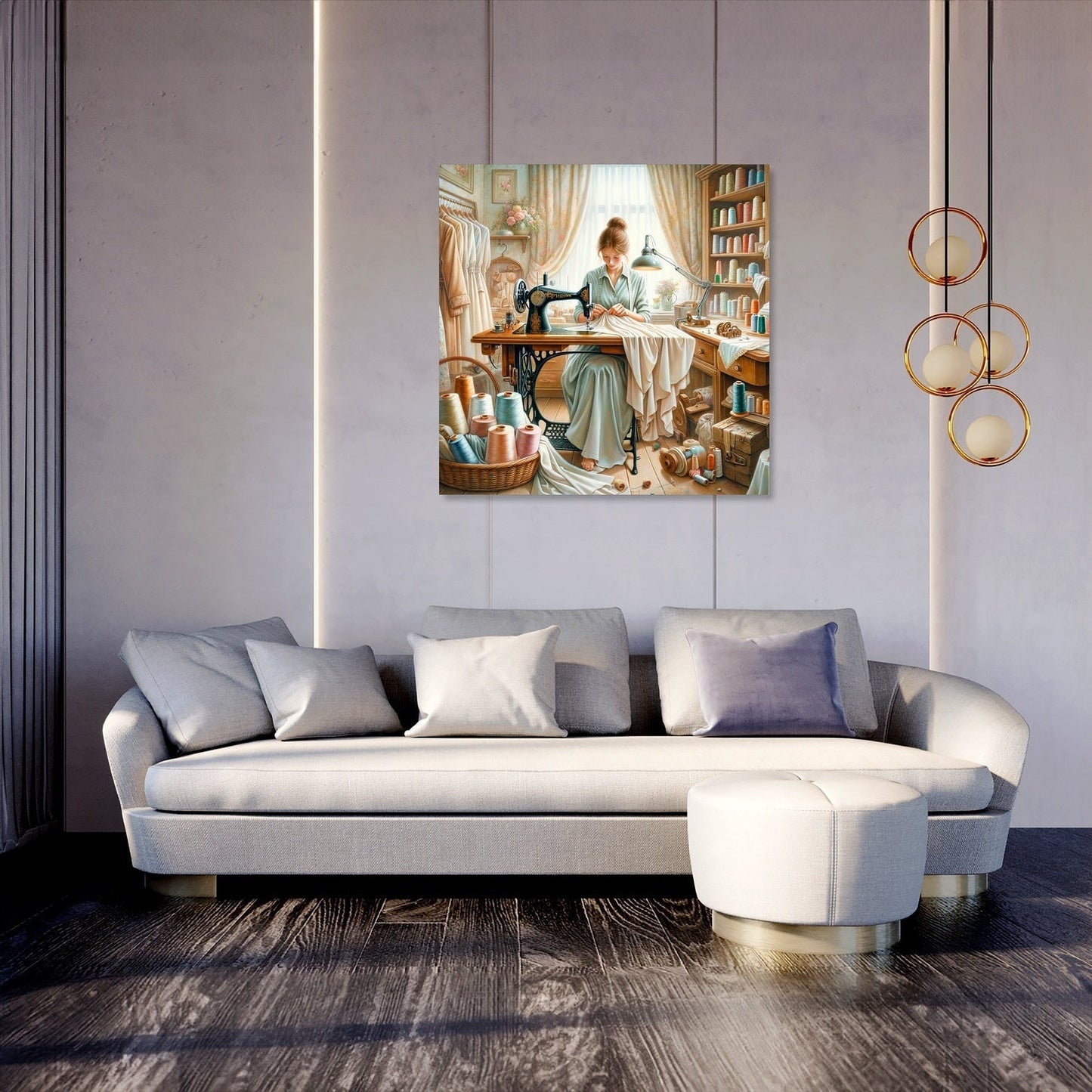 Seamstress's Dedication Canvas