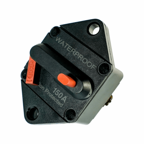 150A 12V/24V/48V automatic over-current DC circuit breaker / switch for panel or recess mount