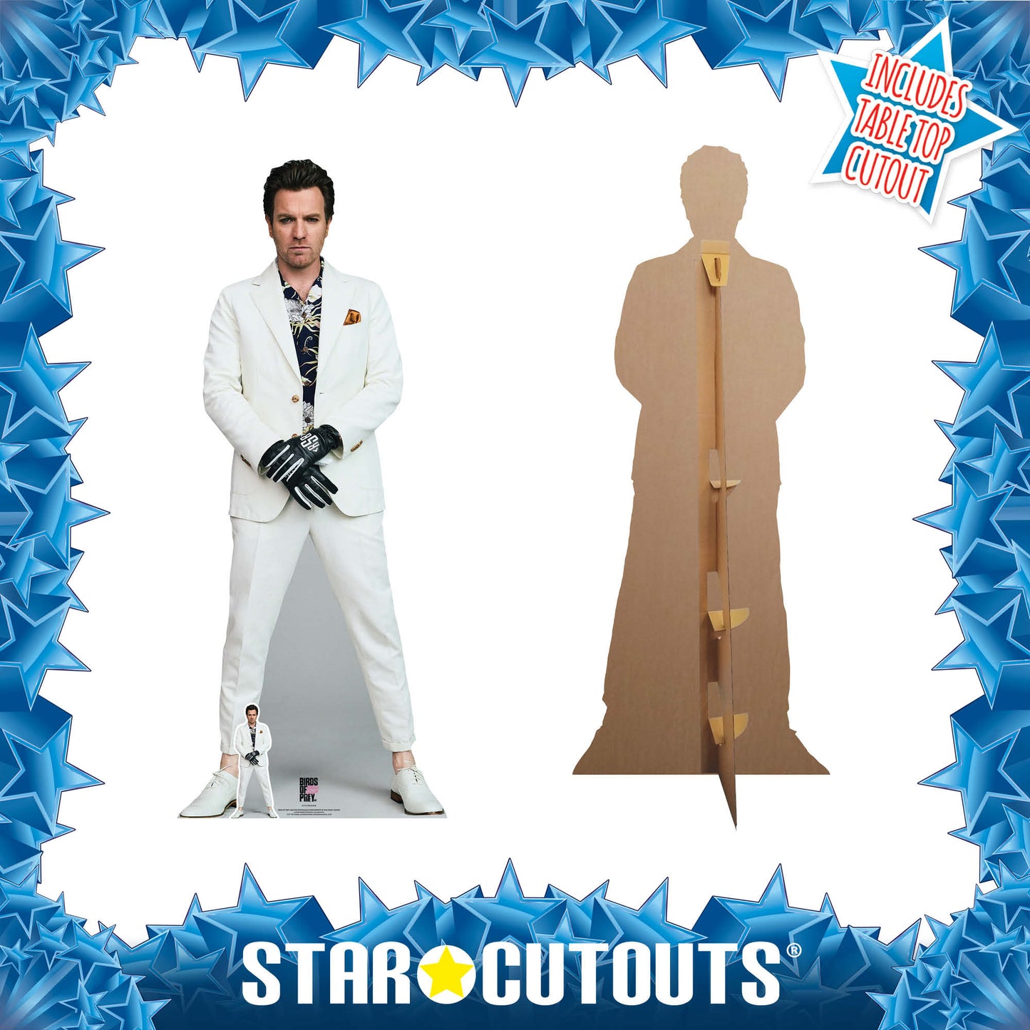 SC1514 Black Mask Ewan McGregor Birds of Prey Cardboard Cut Out Height 178cm