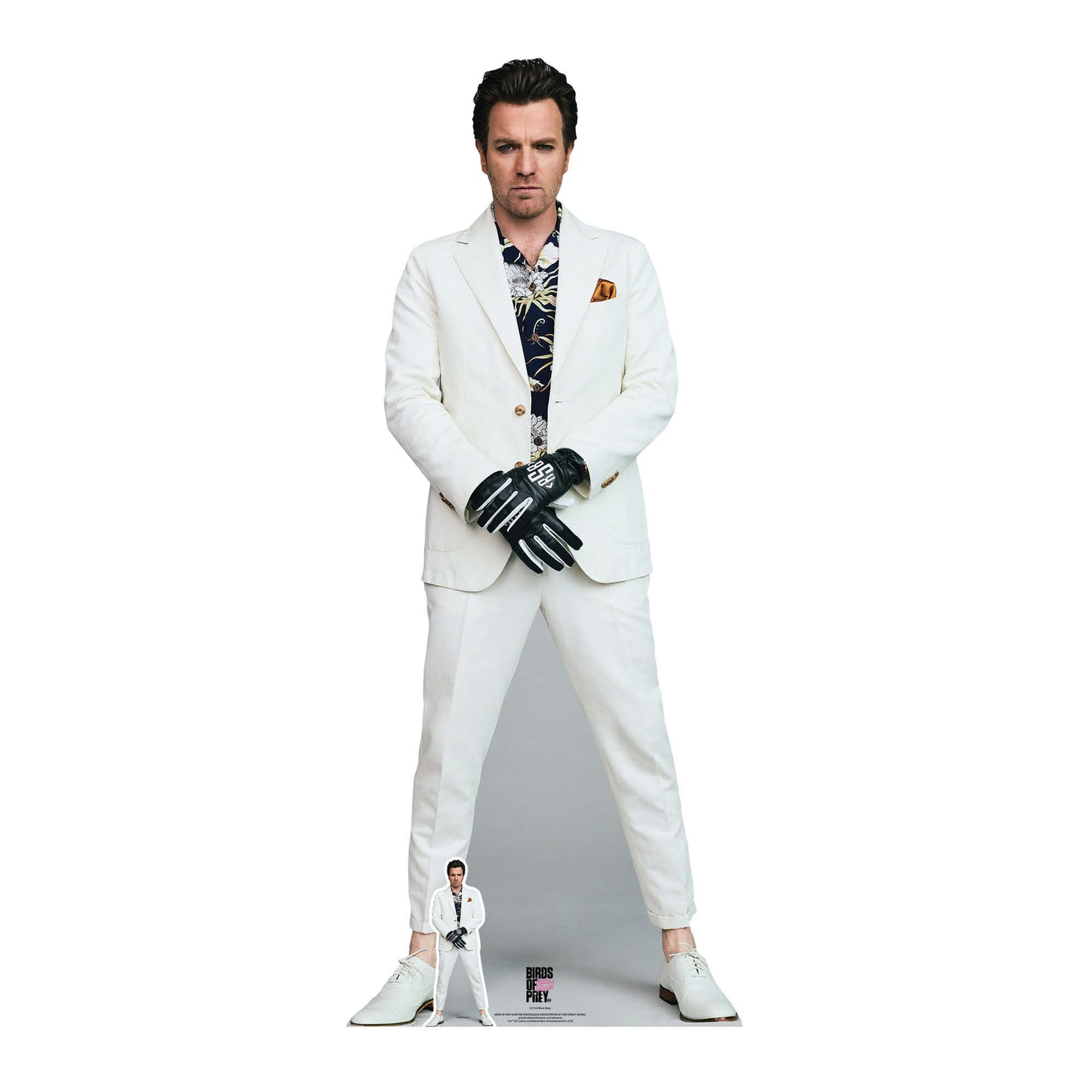 SC1514 Black Mask Ewan McGregor Birds of Prey Cardboard Cut Out Height 178cm