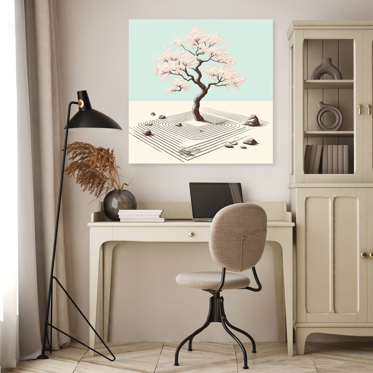 Pastel Zen Garden Canvas