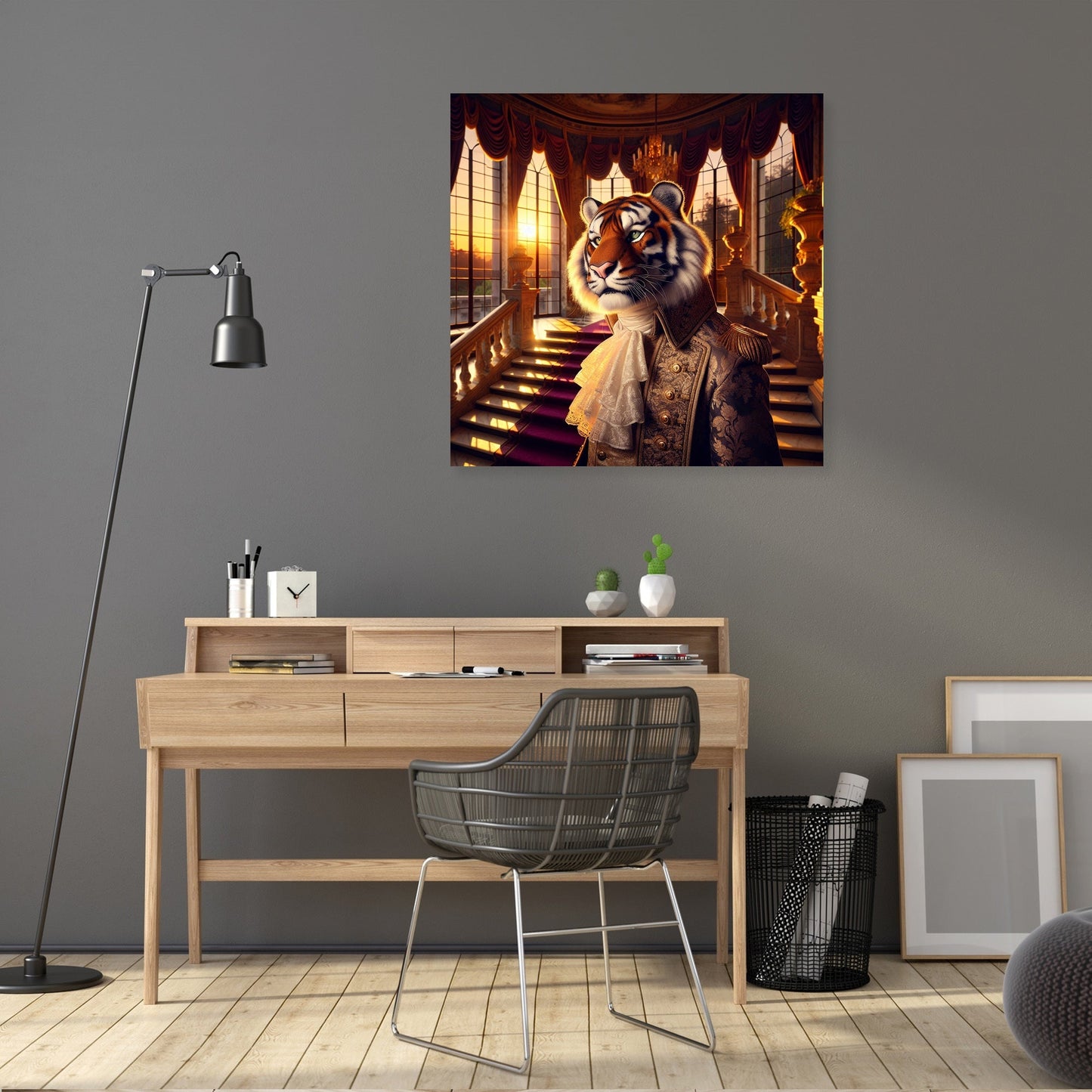 Regal Tiger Sunset Majesty Canvas