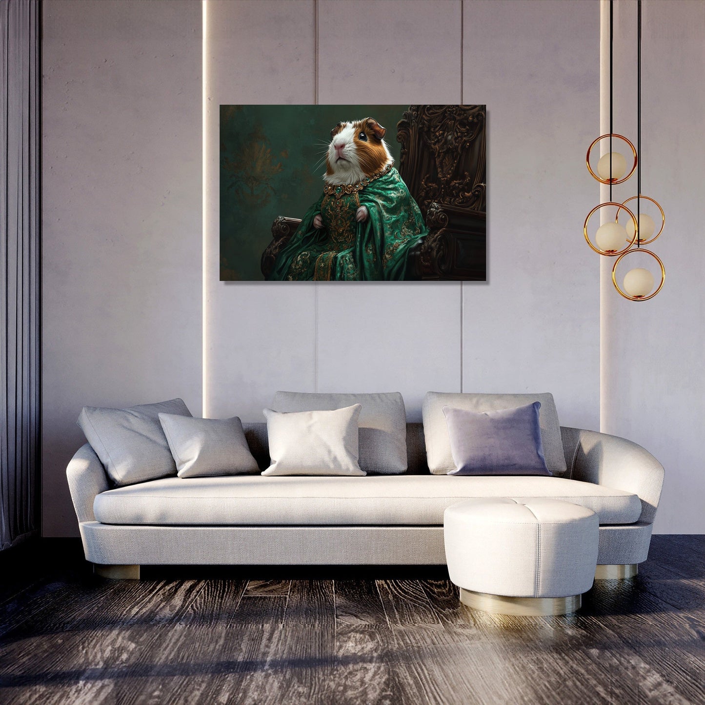 Regal Guinea Pig Canvas