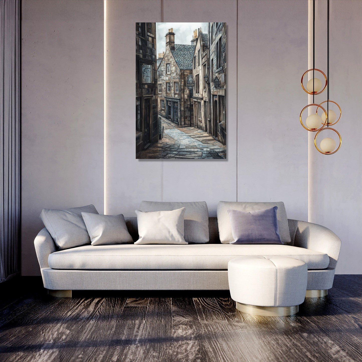 Royal Mile Impressionist Canvas