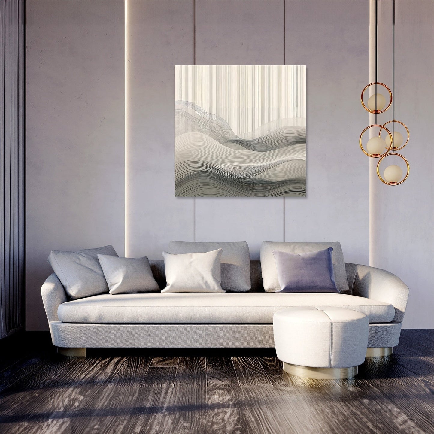 Minimalist Echoes Canvas