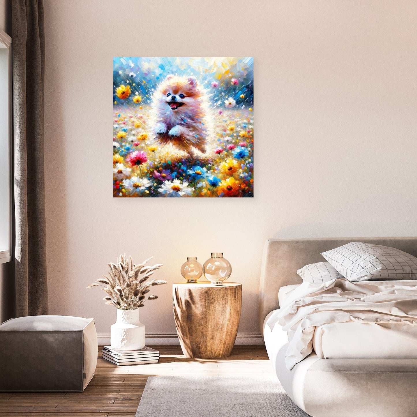 Pomeranian Joy Canvas