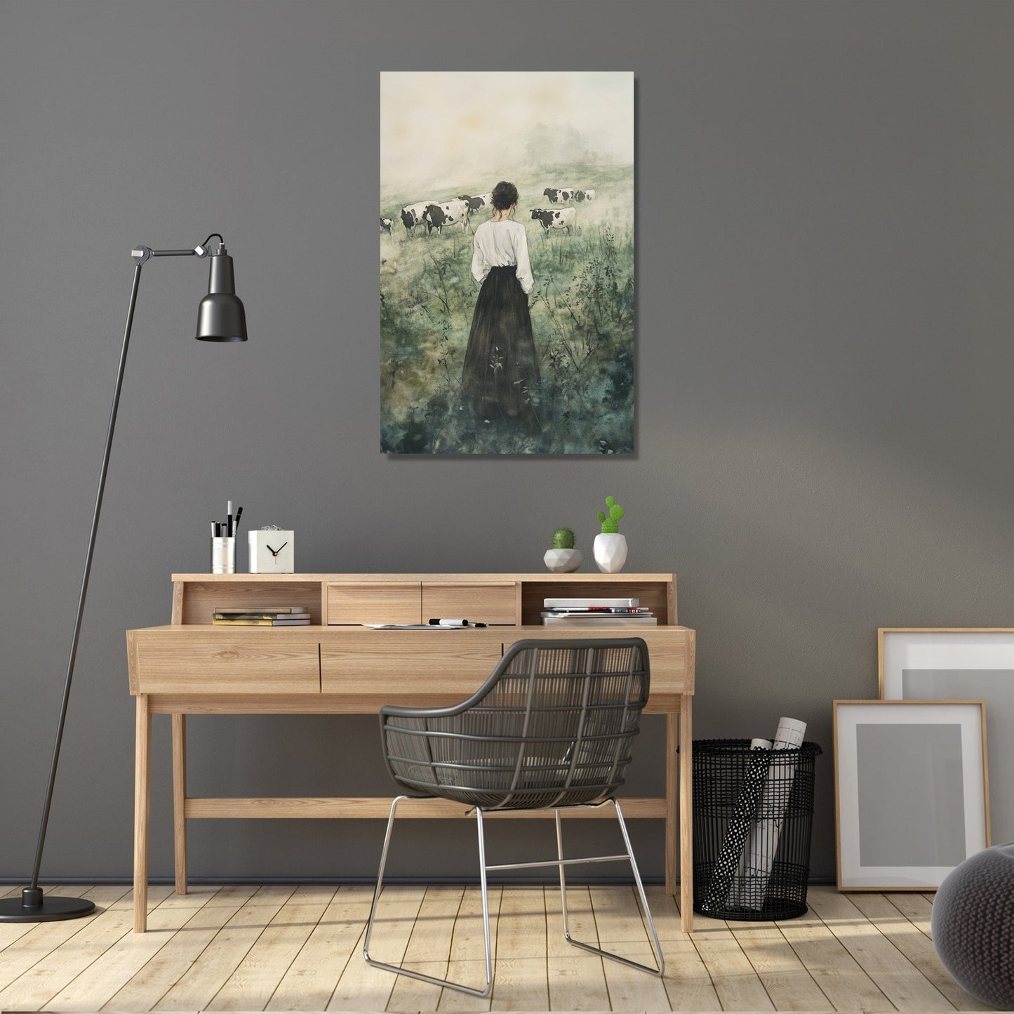 Grazing Cows Canvas
