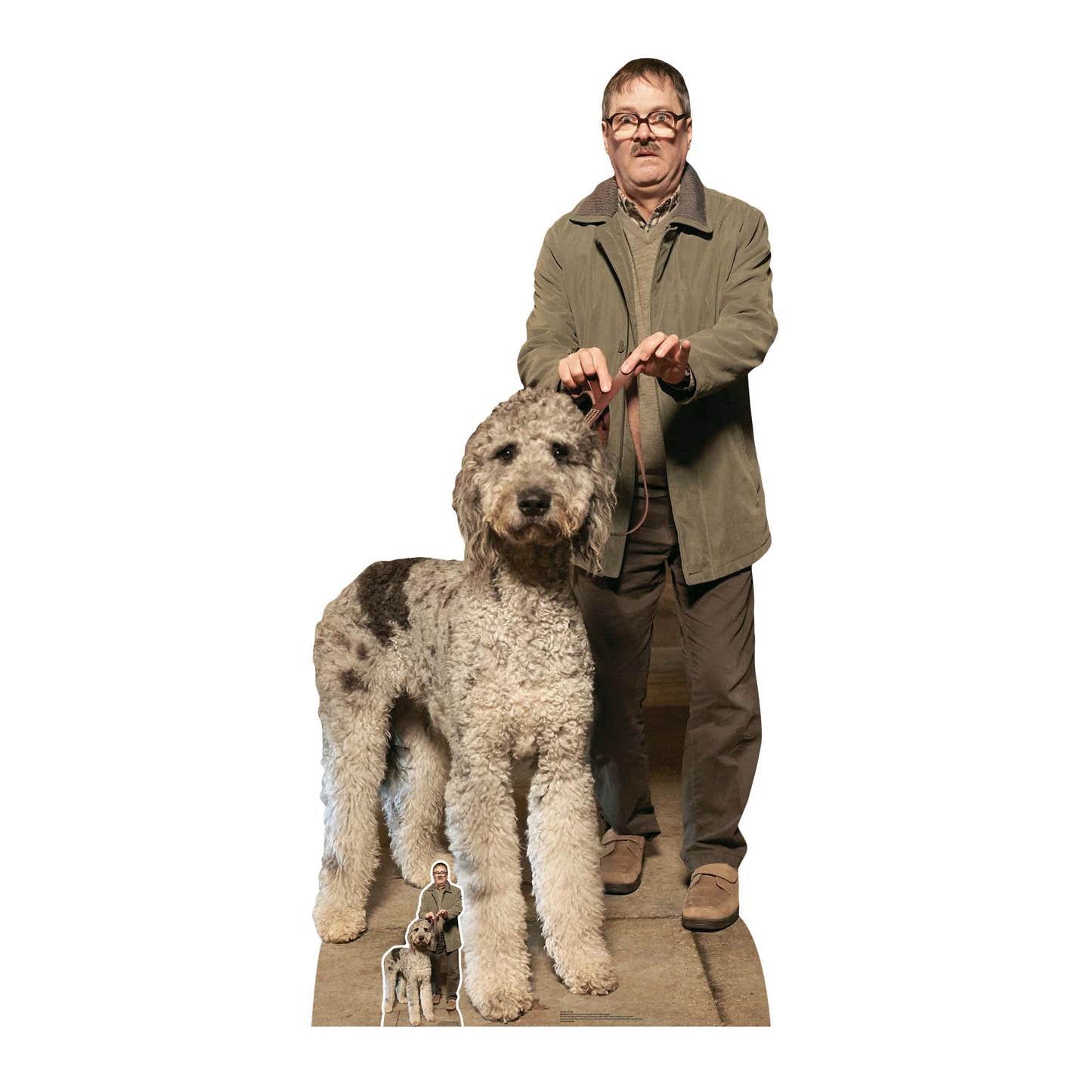SC1585 Jim and Milson Dog Friday Night Dinner Mark Heap Cardboard Cut Out Height 194cm