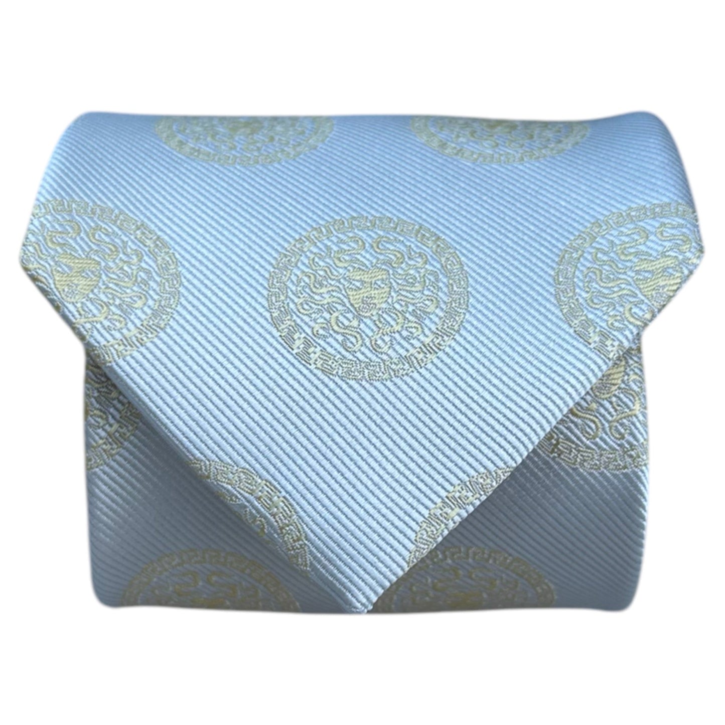 Medusa Tie Grey & Gold