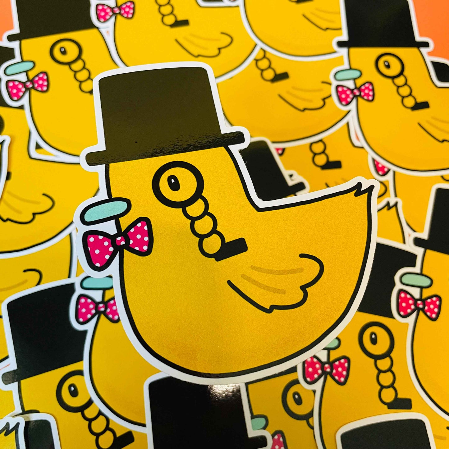 Sir Quackington the First Duck Vinyl Sticker