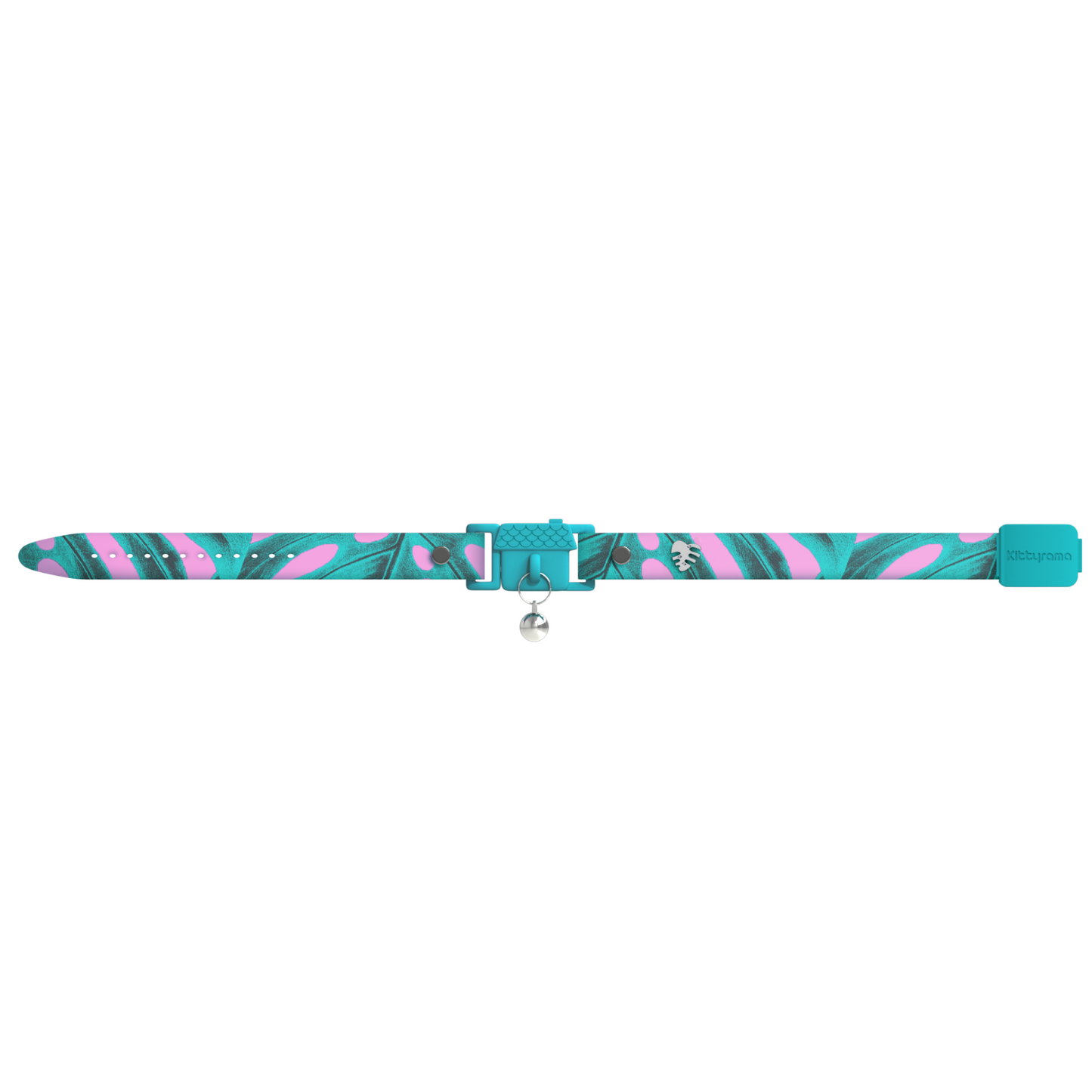 KITTYRAMA BOTANICALS MONSTERA CAT COLLAR - Quick Release, Breakaway, Hypoallergenic
