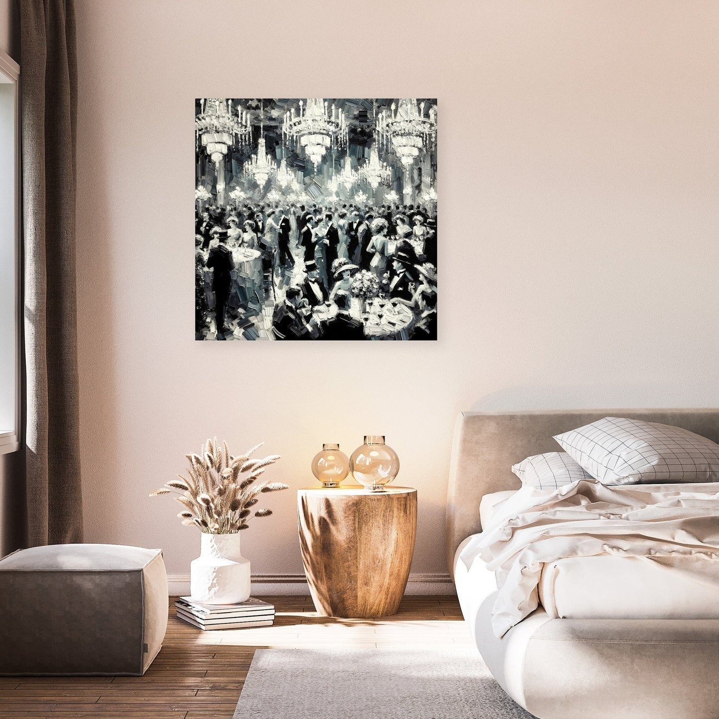Monochrome Glamour Canvas
