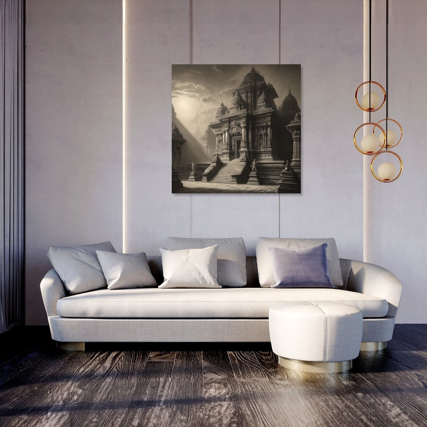 Dhakeshwari Temple Classic Elegance Canvas