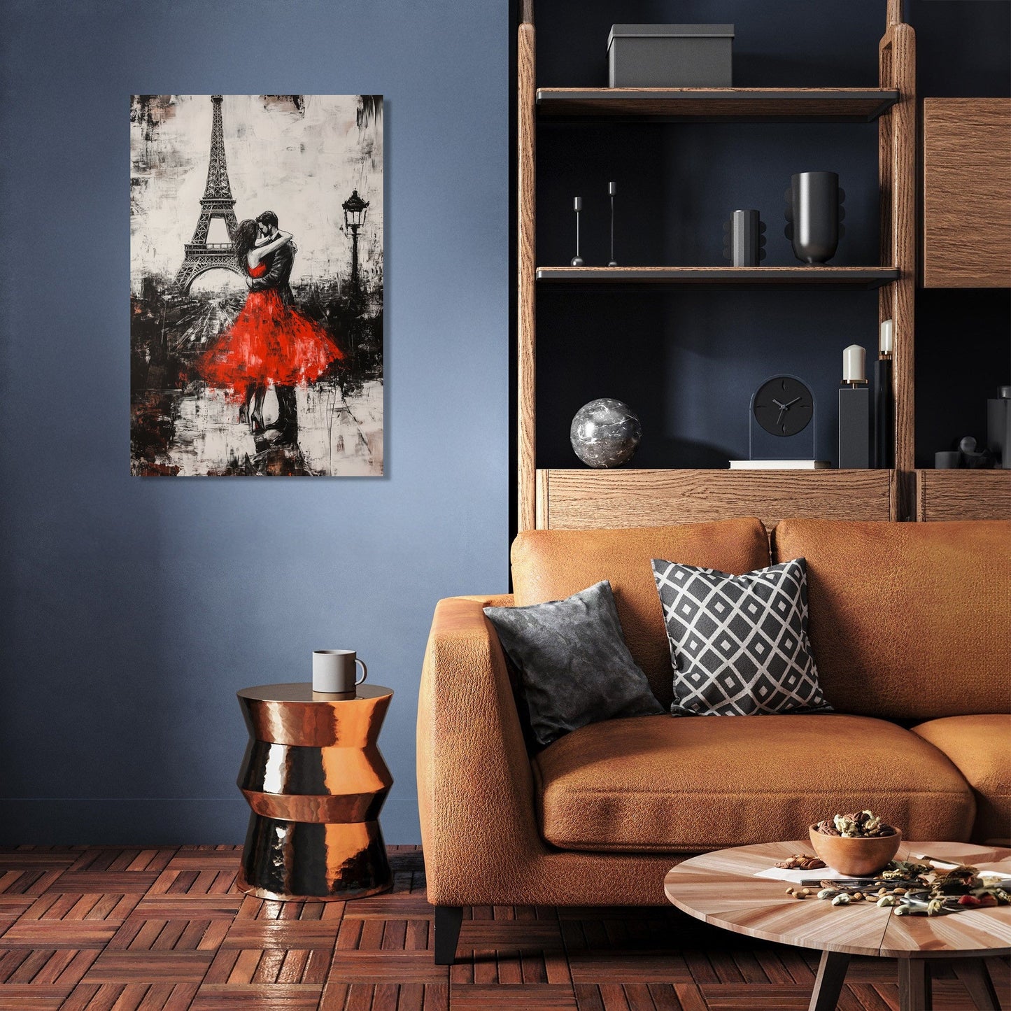 Eiffel Embrace Canvas