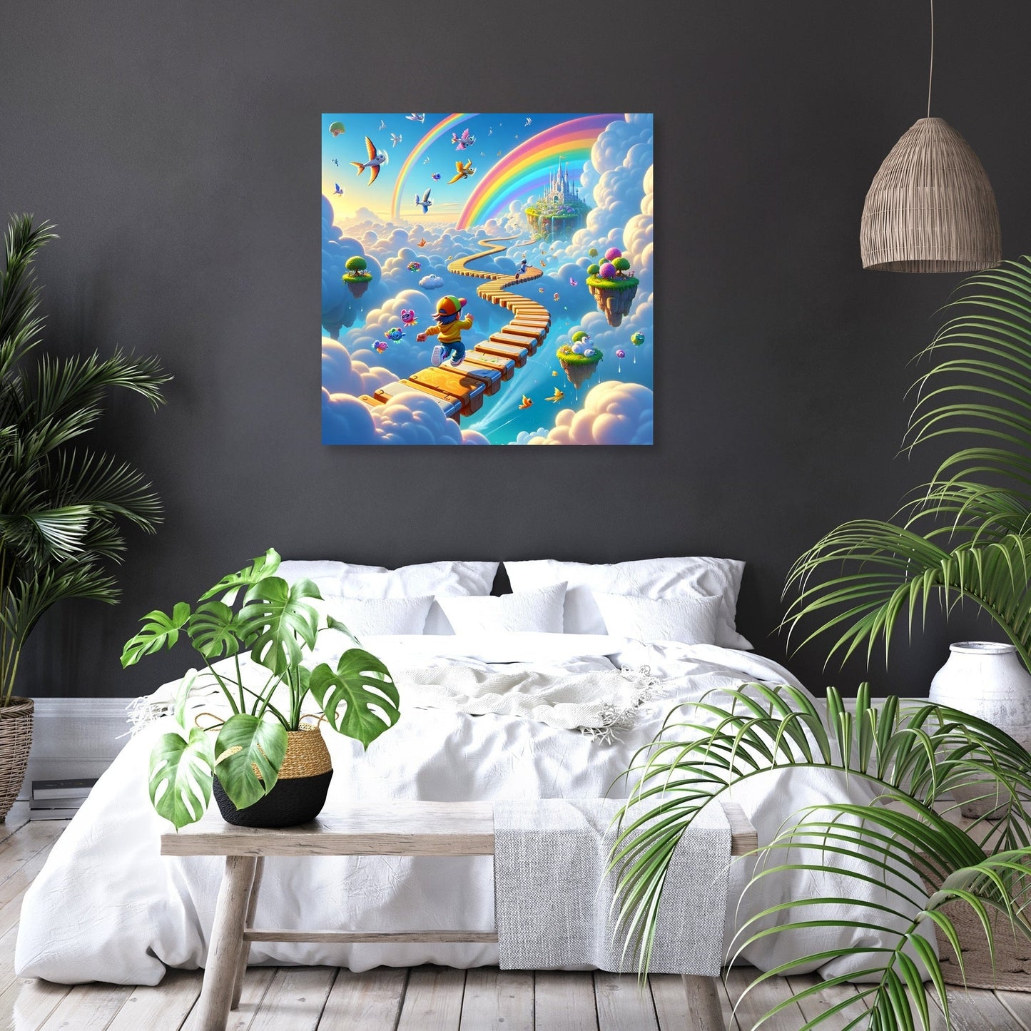 Sky-High Antics Canvas