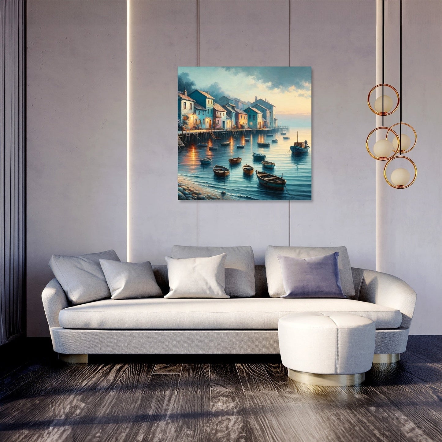 Dusk Harbor Canvas