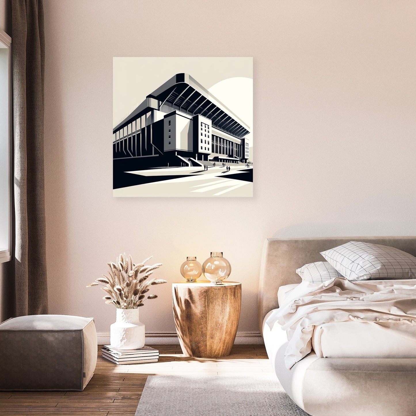 Modernist Anfield Stadium Liverpool Canvas