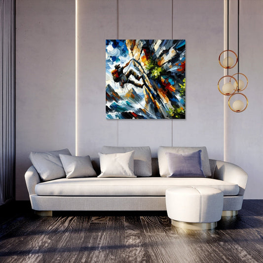 Climbing Determination Canvas