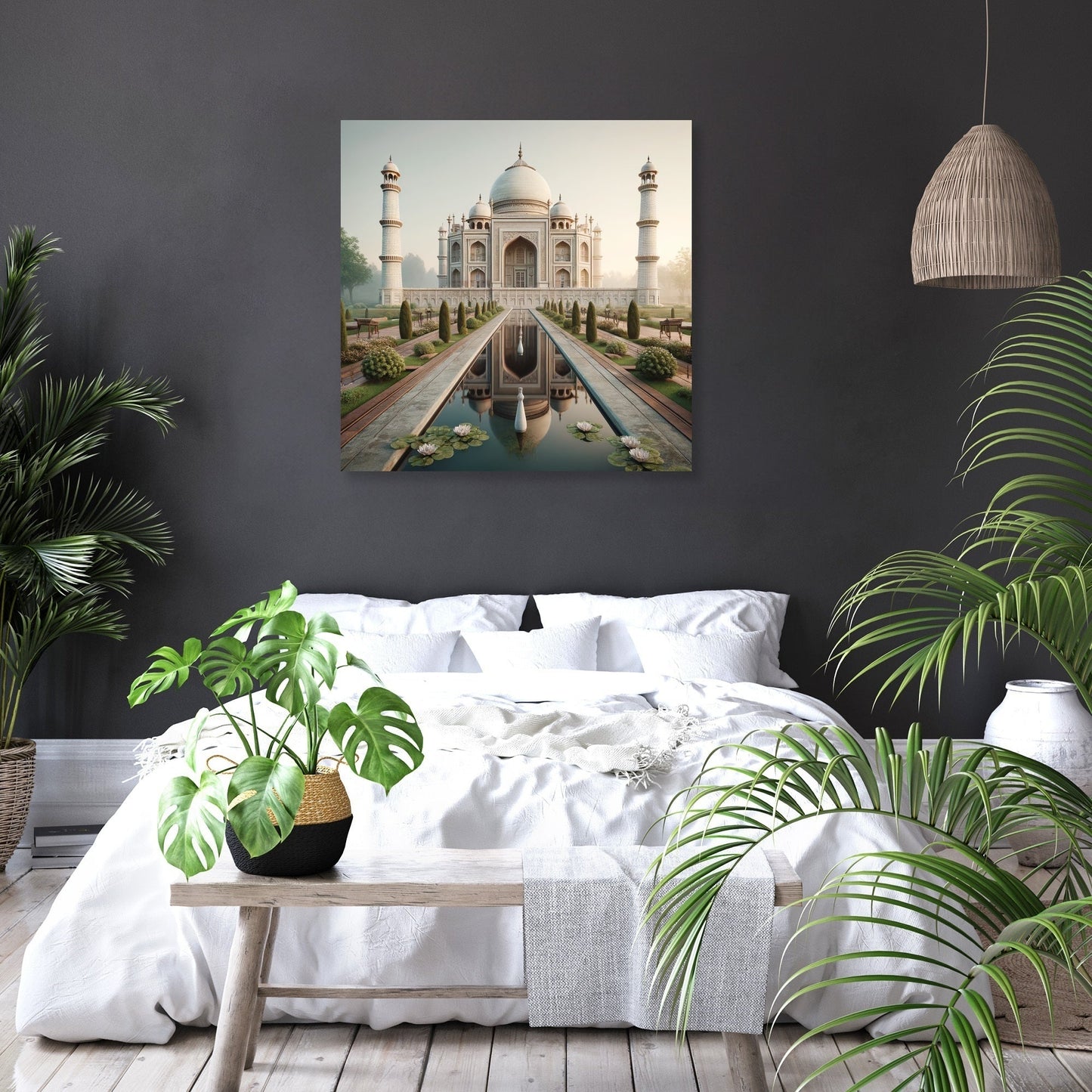 Dawn at Taj Canvas