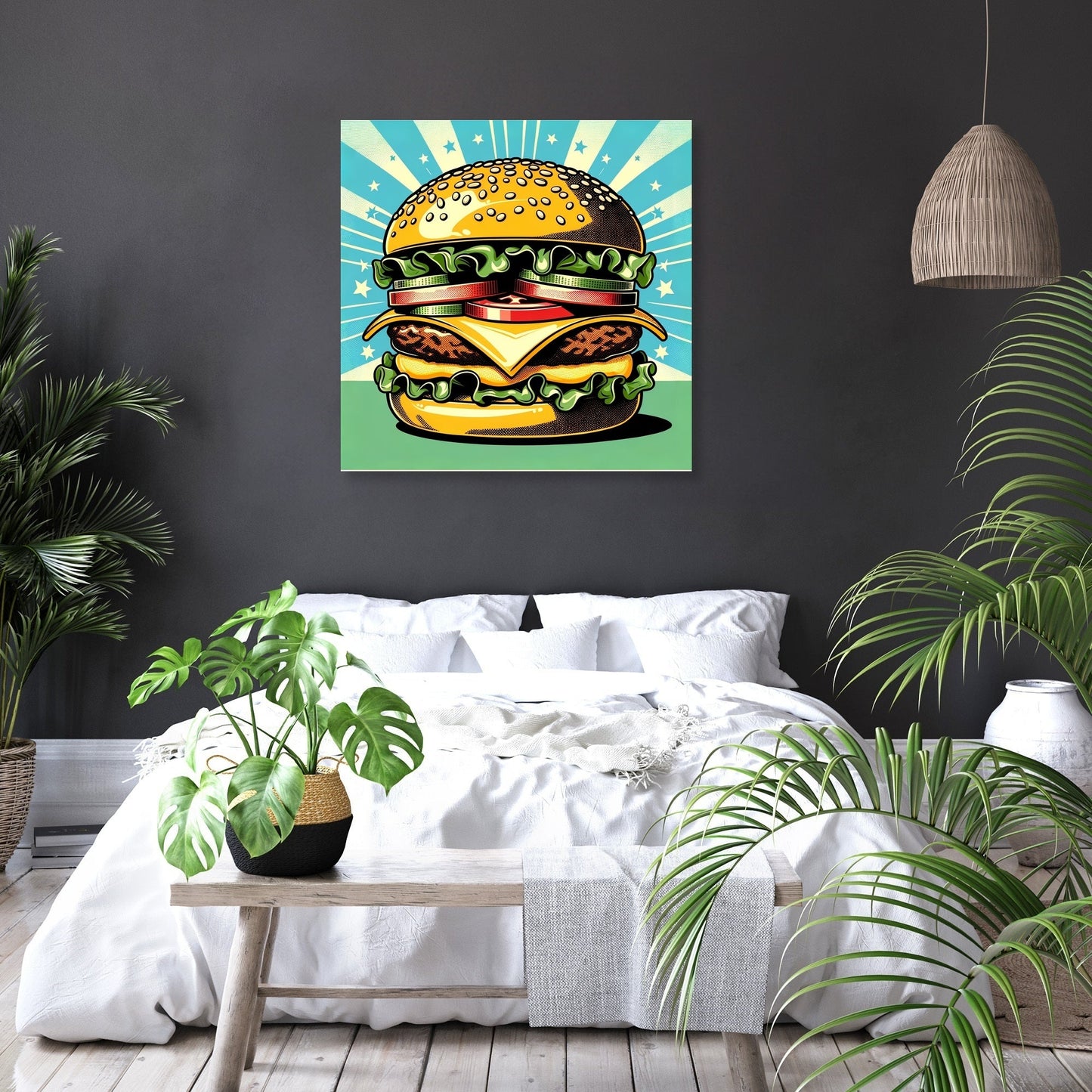 Pop Burger Canvas