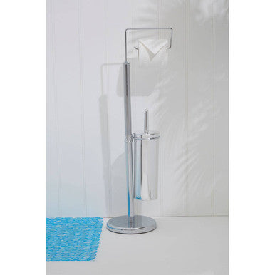 Linnea Chrome Toilet Brush And Roll Holder